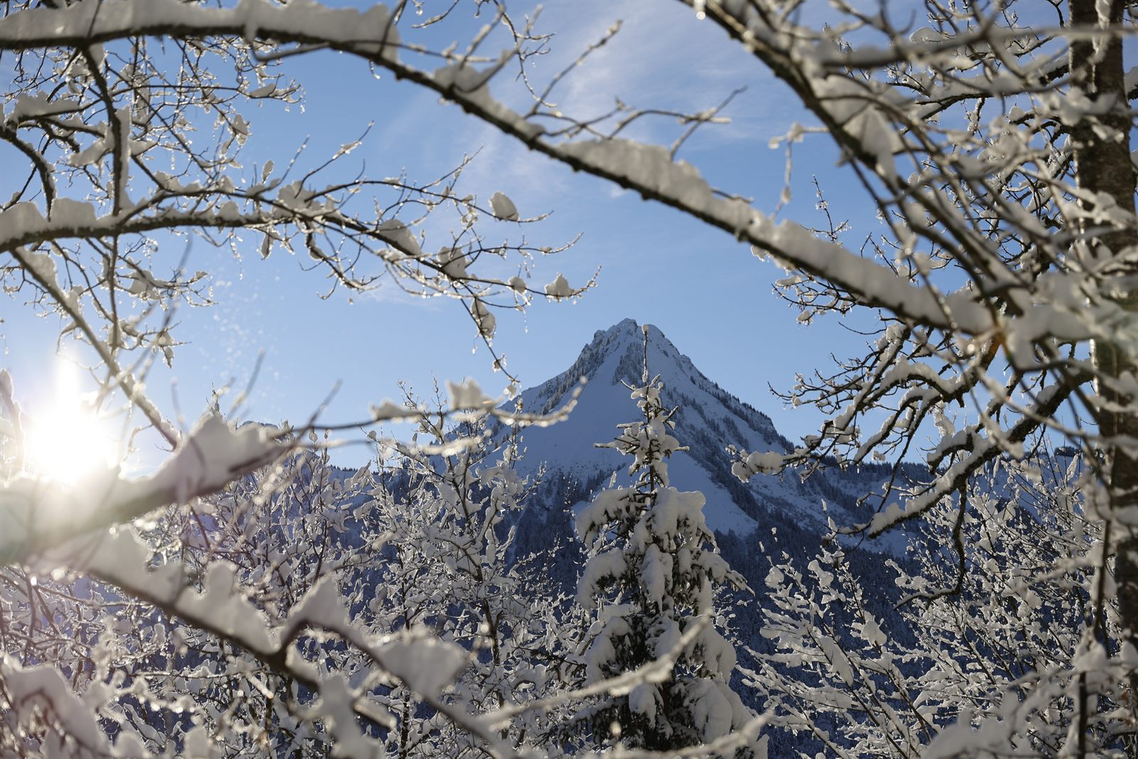 Pic de la Corne en hiver